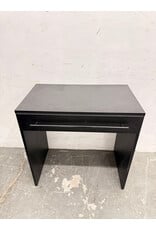Black Modern Single-Drawer Writing Desk