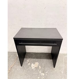 Black Modern Single-Drawer Writing Desk