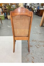 Vintage Cane-Back Dining Side Chair by Singer Furniture
