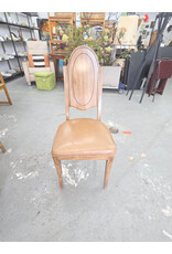 Dining Chair with Unique Oval Wood Panel Back by Progressive Table & Chair Co.