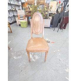Dining Chair with Unique Oval Wood Panel Back by Progressive Table & Chair Co.