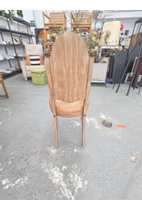 Dining Chair with Unique Oval Wood Panel Back by Progressive Table & Chair Co.