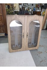 Two-Piece Vintage Hutch Armoire System