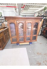 Vintage Wooden China Cabinet with Wooden Buffet