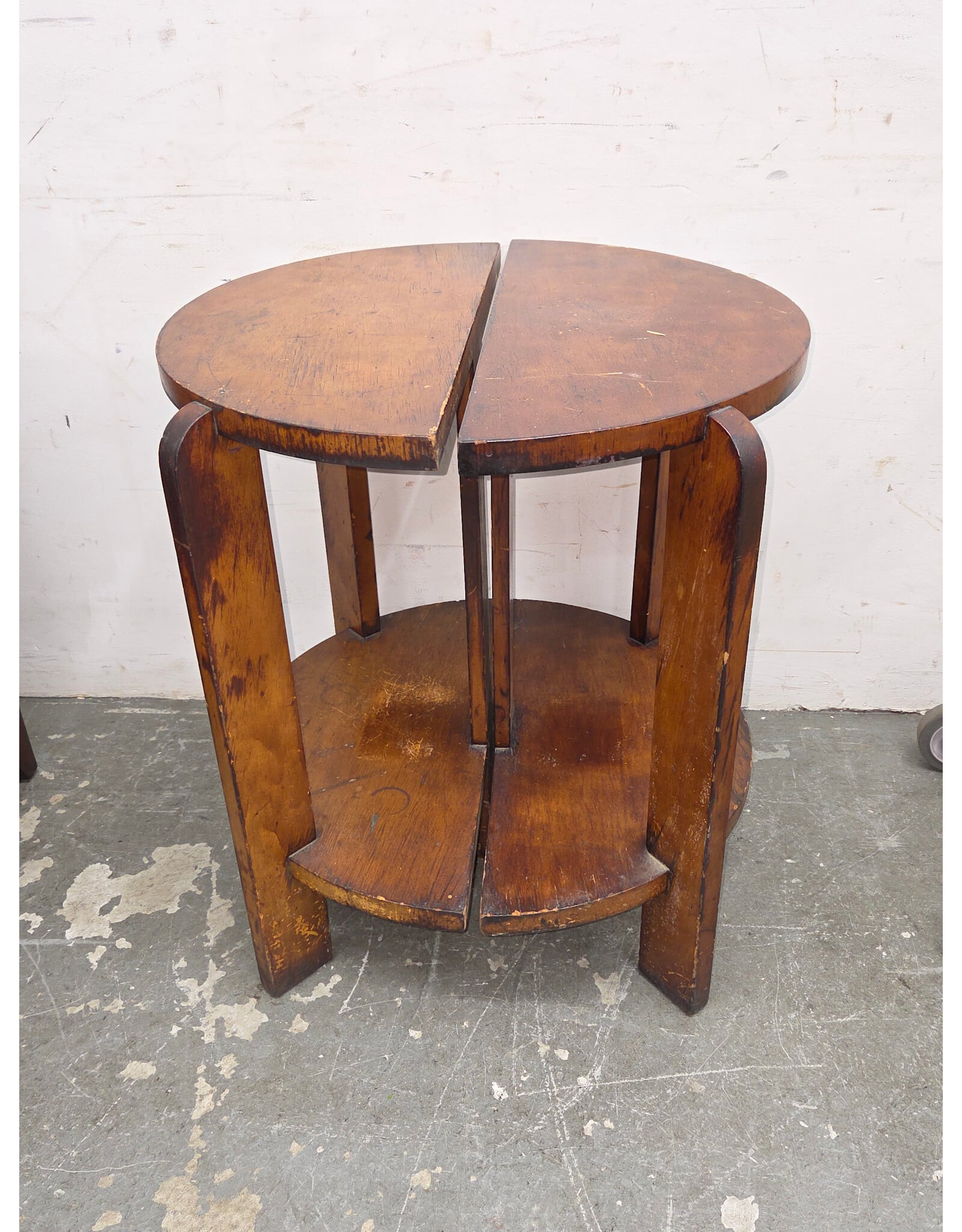 2 Piece Art Deco Occasional Side Table Set