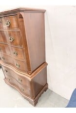 Bassett 6-Drawer Mahogany Wood Chest on Chest