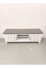Farmhouse-Style Wooden Media Console