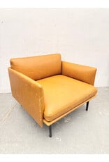 Modern Scandinavian-Style Muuto Outline Lounge Chair by Anderssen  & Voll in Cognac Leather