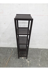 Wooden Slatted 5-tier Storage Shelf