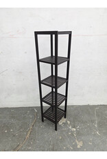 Wooden Slatted 5-tier Storage Shelf