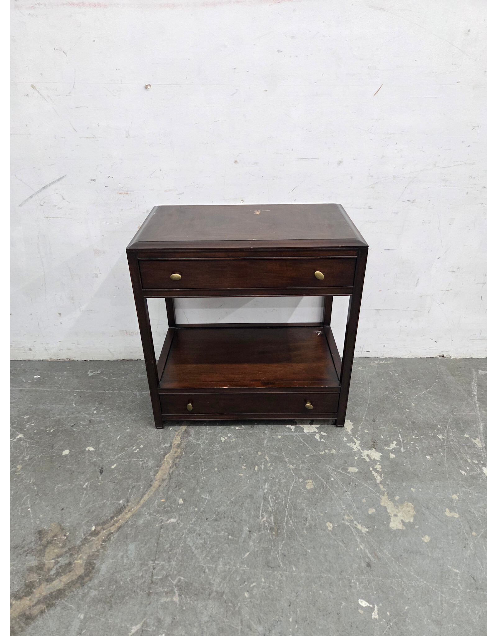 Restoration Hardware Wooden 2-tier Nightstand