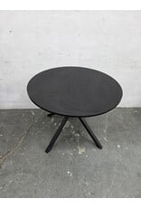 Black Wooden Circular Dining Table