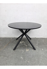 Black Wooden Circular Dining Table
