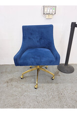 TOV Furniture Beatrix Navy Velvet Office Swivel Chair