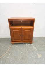 TV Storage Cabinet with Open Upper Shelf