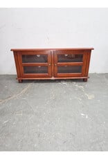 Brown Wood TV Stand & Media Cabinet