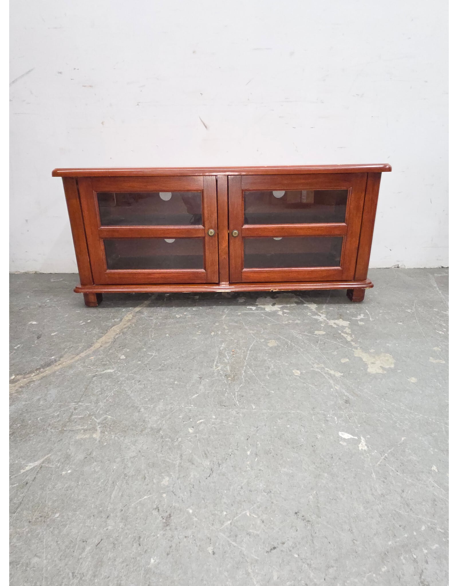 Brown Wood TV Stand & Media Cabinet