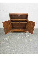 TV Storage Cabinet with Open Upper Shelf