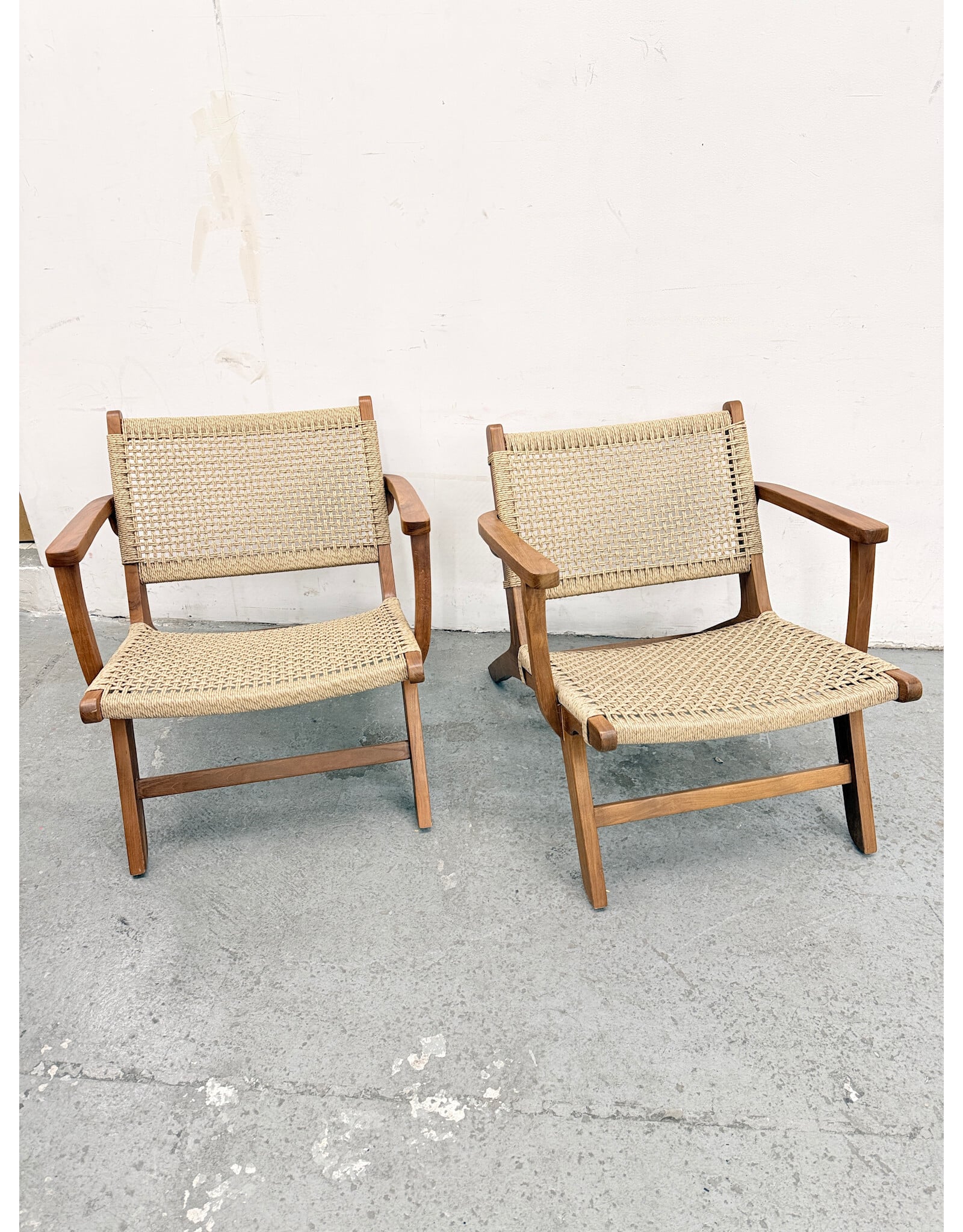 Calava Teak Wood & Rattan Outdoor Lounge Chair by SohoConcept