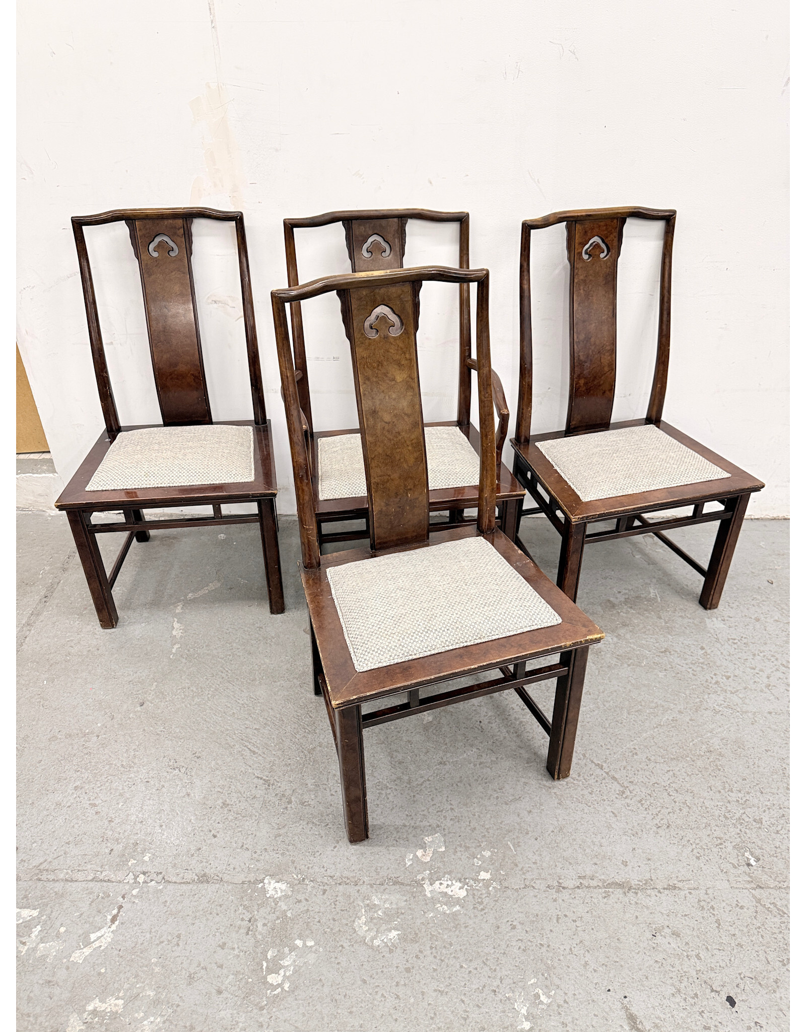 Vintage Ming-Style Wood Dining Chair