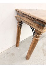 Rustic Indian-Style Wood Console Table