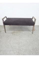 Mid-Century Modern Style Rectangular Upholstered Bench