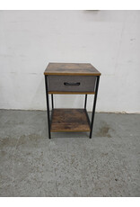Rustic Industrial Bedside Table