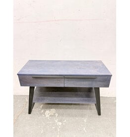 Rectangular Blue Buffet, Wood & Metal