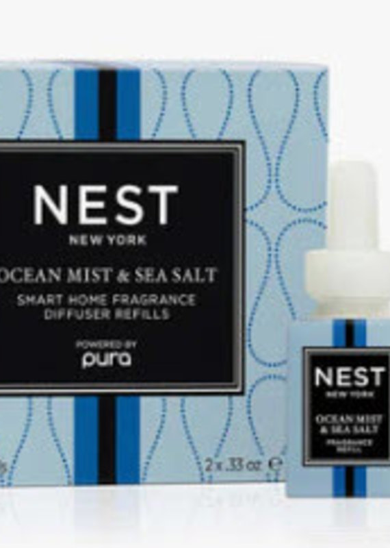 NEST FRAGRANCES OCEAN MIST & SEA SALT REFILL DUO FOR PURA SMART HOME FRAGRANCE DIFFUSER