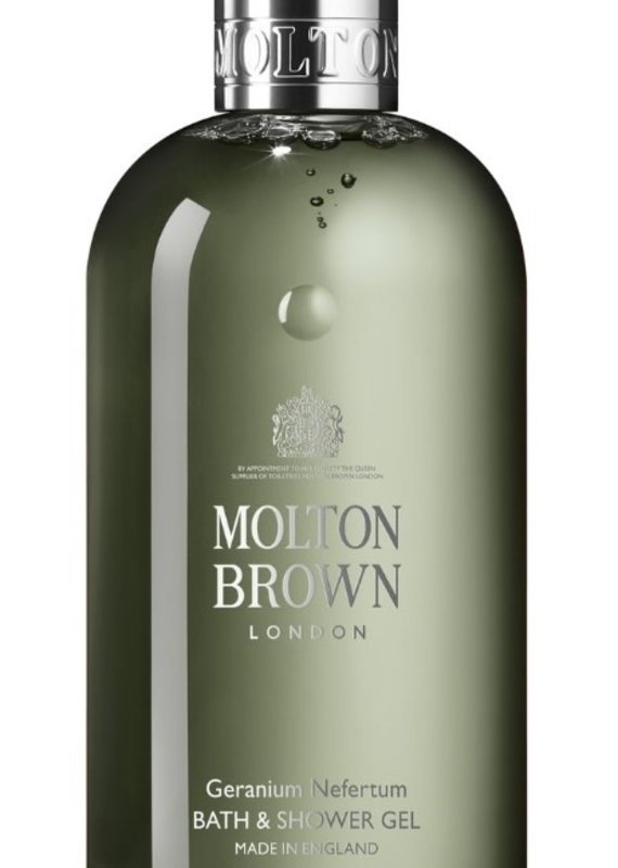 MOLTON BROWN GERANIUM NEFERTUM BATH & SHOWER GEL 10 FL OZ