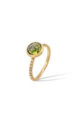Marco Bicego Jaipur Color Collection 18K Yellow Gold Gemstone and Diamond Stackable Ring