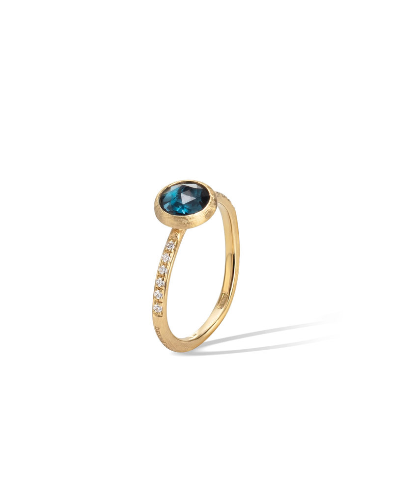 MARCO BICEGO Jaipur Color Collection 18K Yellow Gold Gemstone and Diamond Stackable Ring