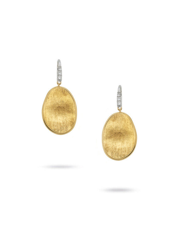 MARCO BICEGO Lunaria Collection 18K Yellow Gold and Diamond Small Drop Earrings