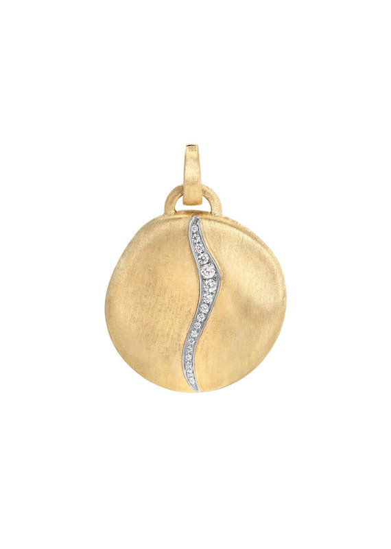 MARCO BICEGO Jaipur Collection 18K Yellow Gold Large Diamond Accent Pendant
