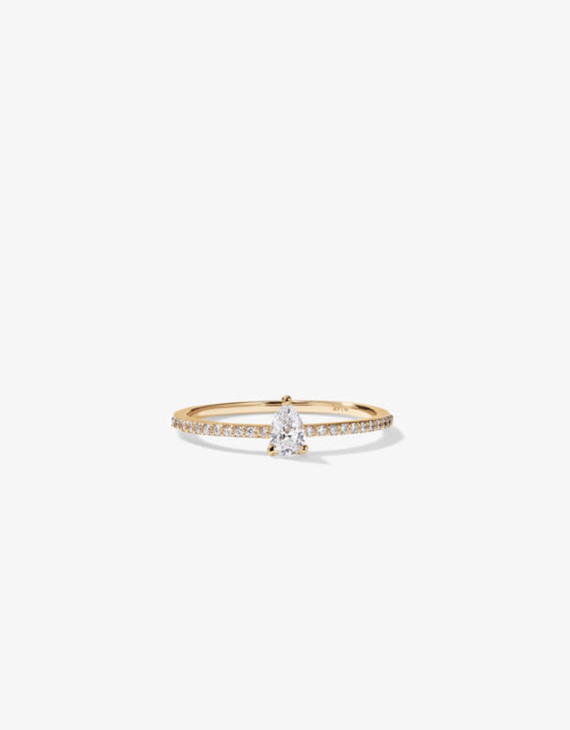 LANA JEWELRY FLAWLESS STACKABLE PEAR RING