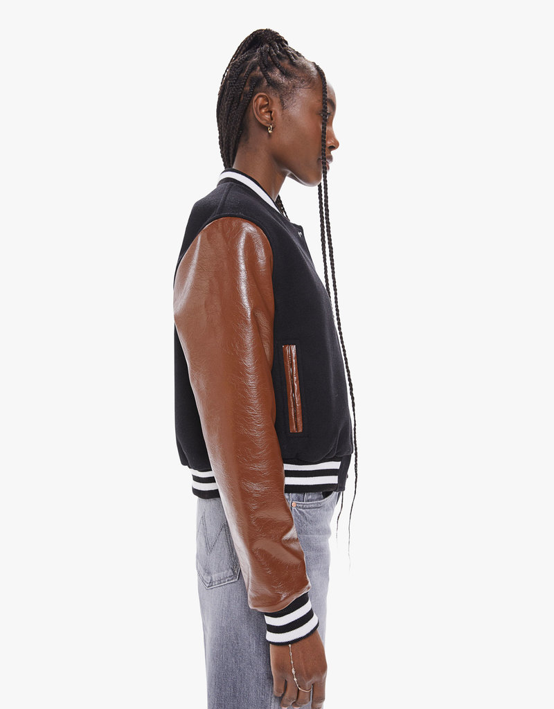 MOTHER THE DOUBLE LETTERMAN SNAP JACKET