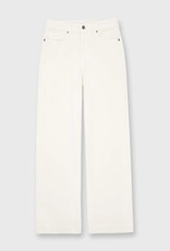ANN MASHBURN Wide-Leg Cropped 5-Pocket Jean