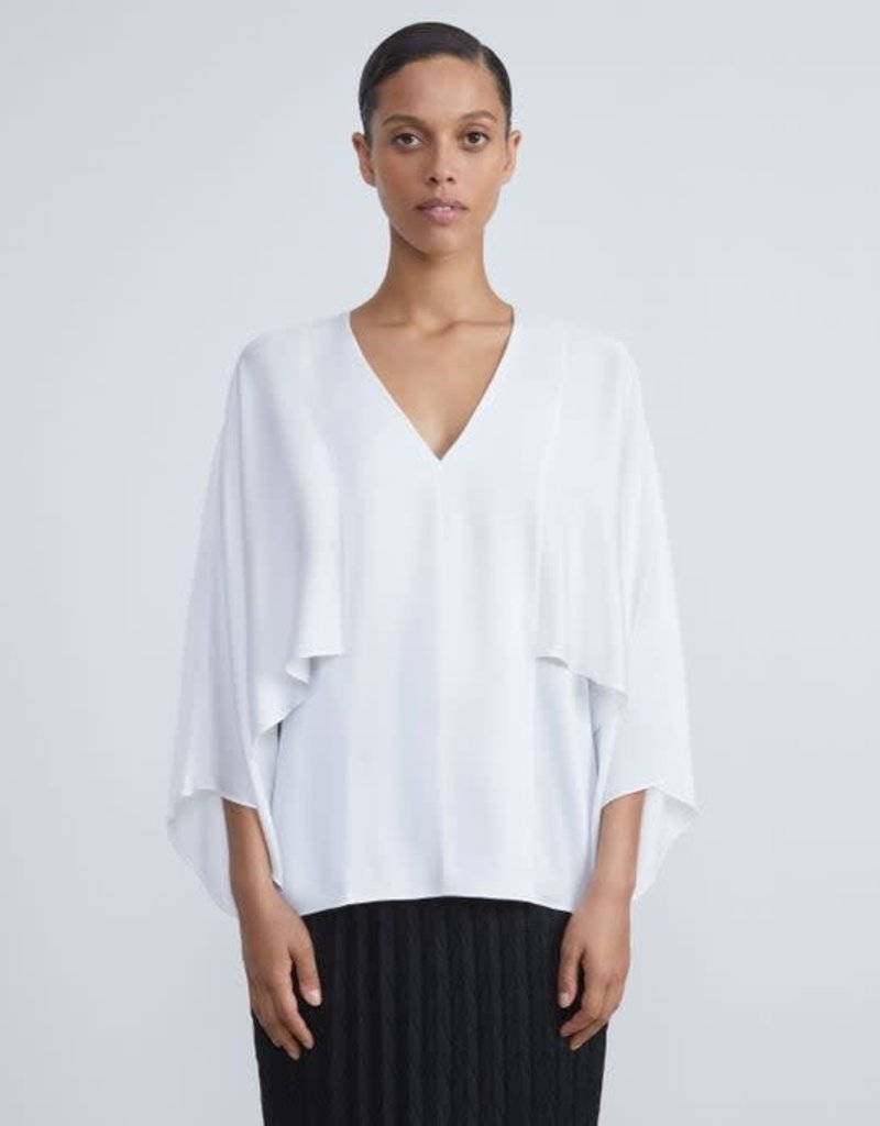 LAFAYETTE 148 SATIN KIMONO SLEEVE BLOUSE - Maison Weiss