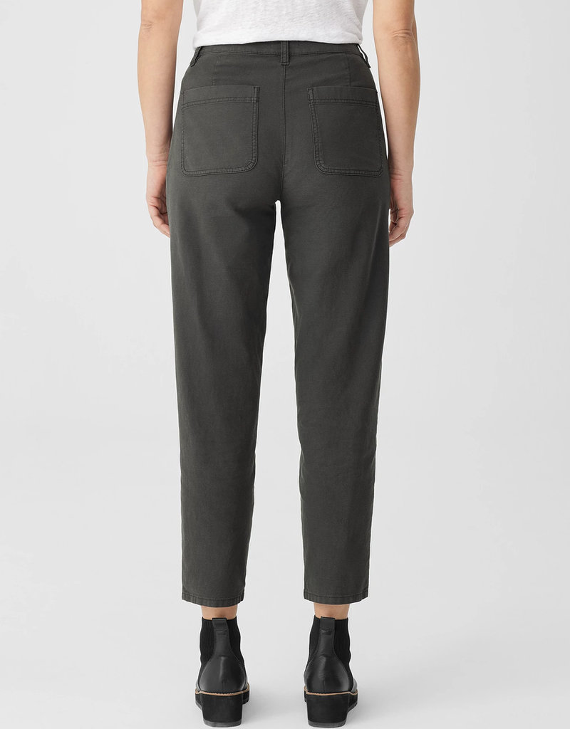 EILEEN FISHER COTTON HEMP STRETCH TAPERED PANT