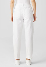 EILEEN FISHER COTTON HEMP STRETCH TAPERED PANT