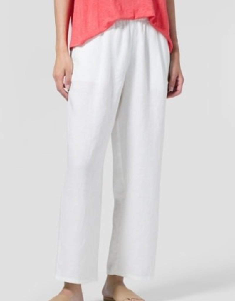 EILEEN FISHER STRAIGHT LEG ANKLE PLEATED PANT