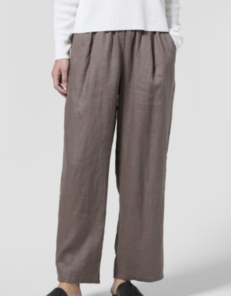 EILEEN FISHER STRAIGHT LEG ANKLE PLEATED PANT - Maison Weiss