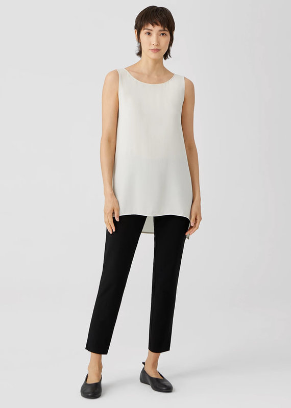 EILEEN FISHER SYSTEM WASHABLE STRETCH CREPE SLIM ANKLE PANT