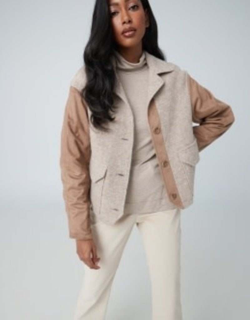 Iris Setlakwe Short jacket with curve sleeve