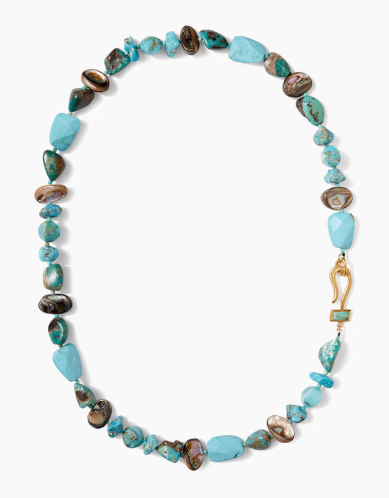 CHAN LUU Odyssey Hook Turquoise Necklace