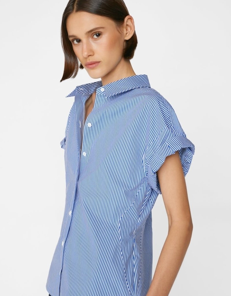 FRAME Rolled Sleeve Top