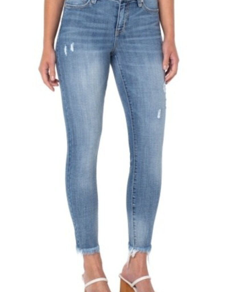 Liverpool Los Angeles Abby Ankle Skinny with Fray Hem Jean