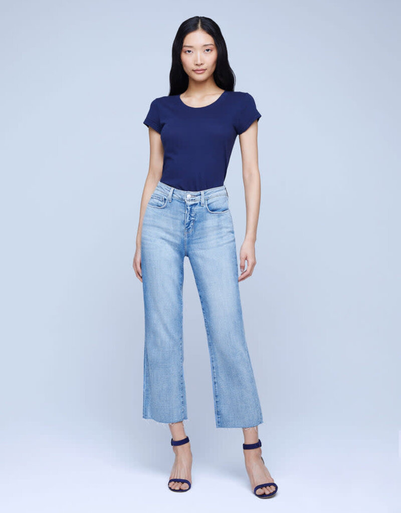 L'AGENCE Wanda Crop Wide Leg Jeans