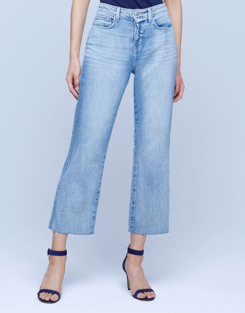 L'AGENCE Wanda Crop Wide Leg Jeans