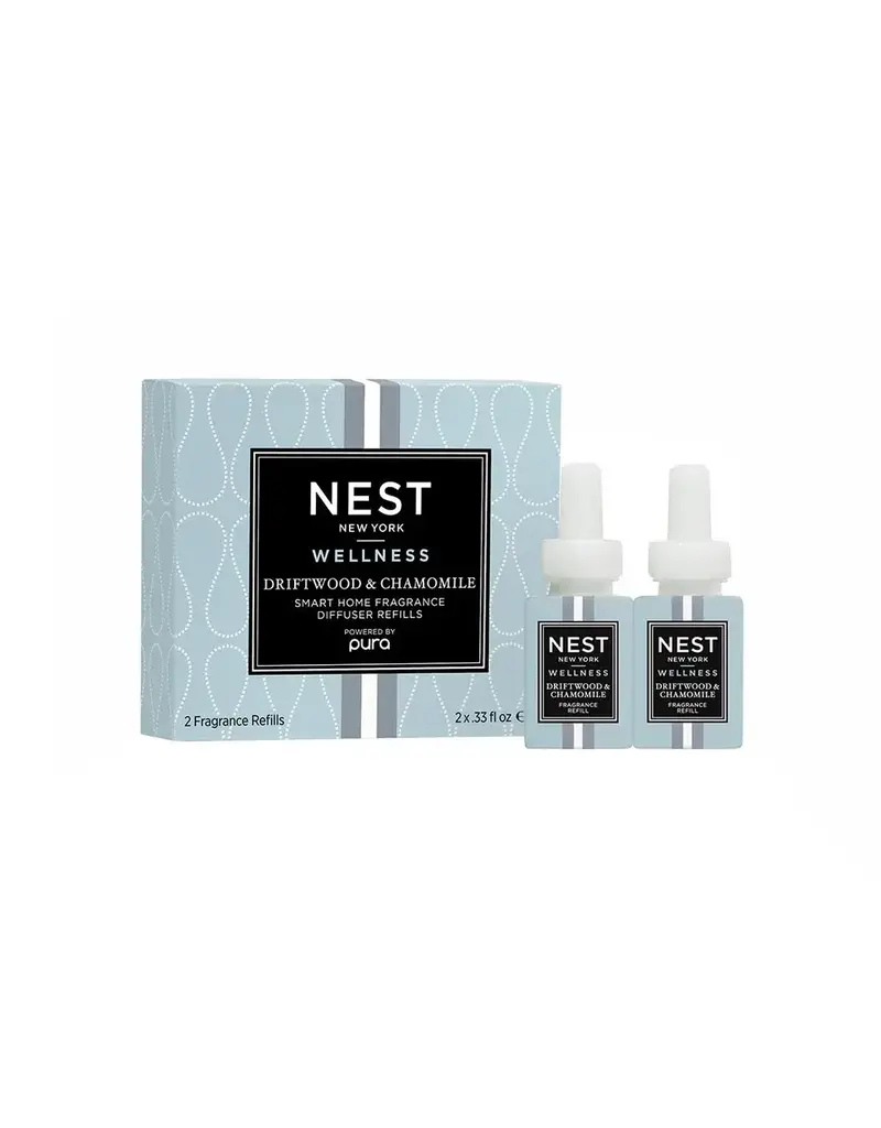 NEST FRAGRANCES DRIFTWOOD & CHAMOMILE  REFILL DUO FOR PURA SMART HOME FRAGRANCE DIFFUSER